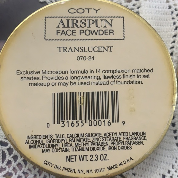 NEW COTY AIRSPUN TRANSLUCENT LOOSE POWDER EXCLUSIVE MICROSPUN SEALED! - Picture 10 of 10